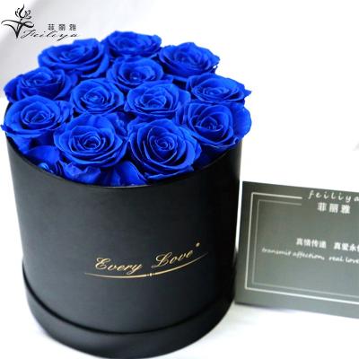 China Handmade Every Love Wholesale Preserved Roses In Box Round Durable Flower Eternal Roses That Last A Year for sale