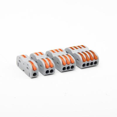 China Push Insulated Power Connector Wire Connectors Universal Block Splice Quick Terminal Blocks for sale