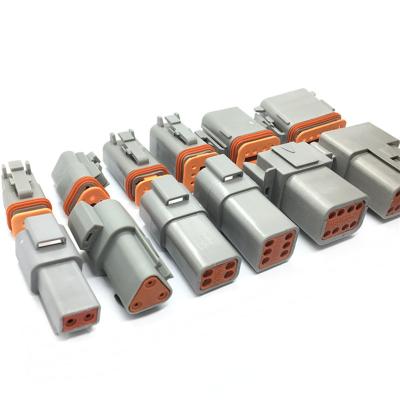 China Waterproof Automotive Power Deutsch DT06-2S/3/4/6/8/12-pin Wire Connector Deutsch Harness Connector for sale