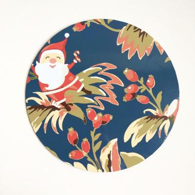 China Funny Christmas Lunarable 3mm Cake Base Greaseproof, Santa Snowflake Print Cake Boards for sale