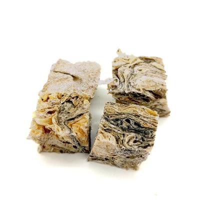 China Sustainable Top Selling OEM Fish Skin Dog Air Dry Pet Food Pet Supplies Dog Treats Snacks Forming Bites for sale