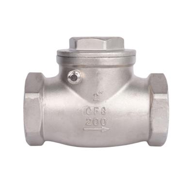 China General Stainless Steel 304 NPT/BSP Threaded End Check Valve 1/2 200 PSI Water Air Check Valve 3/4 Inch DN15 DN20 DN25 DN50 1 Inch 2 for sale