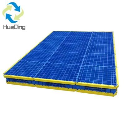 China High Capacity Heavy Duty Spliced Plastic Pallet in Bulk Orders with 6T Static Load for sale