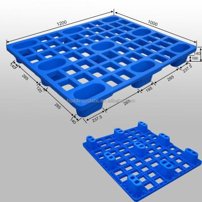 China Lightweight Plastic Pallets for International Shipping 1200*1000 Static Load 1000kg for sale