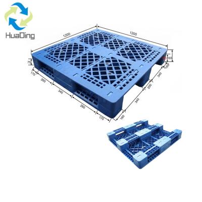 China 6T Static Load Euro Pallets Single Faced Plastic Pallets for Material Handling Needs for sale