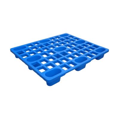 China Dynamic Load 1T Single Faced HDPE Dark Olive Nestable Plastic Pallet with 1000 Pieces for sale