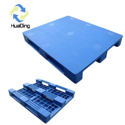 China Dynamic load 1.5T HUADING HDPE / PP Solid Deck Large Plastic Pallets Size L1200*W1000mm for sale