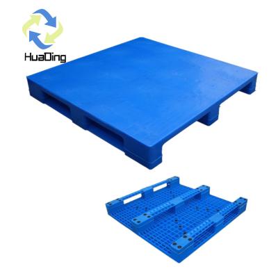 China 3 Runners Plastic Pallet HUADING Single Face for Hand Forklift and Electric Forklift for sale