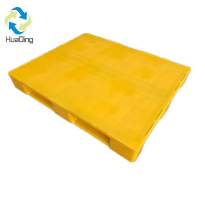 China 1500kg Dynamic Load Industry Pallet HUADING ISO 9001/14001 Single Face Steel Reinforced EU HDPE Plastic Pallet for sale