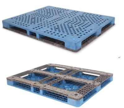 China Etiketteringsmogelijkheden HUADING 1422*1118*115 Stapelbare plastic pallet voor de distributie van blikjes Te koop