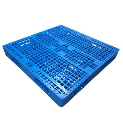 China HUADING 48*48 Paleta de plástico azul de dupla face de HDPE de alta capacidade de carga à venda