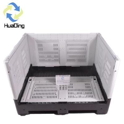 China Large Bulk Storage Foldable Pallet Box for Fruits and Vegetables Dynamic Load 1T for sale