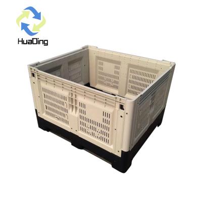 China Convenient Foldable Pallet Box 1120x910x660mm Internal Specification 1T Dynamic Load for sale