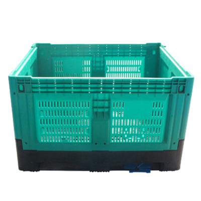 China Lichte lading 4 T 1210H760B Plastic vouwbare transportopslag palletboxcontainer Te koop