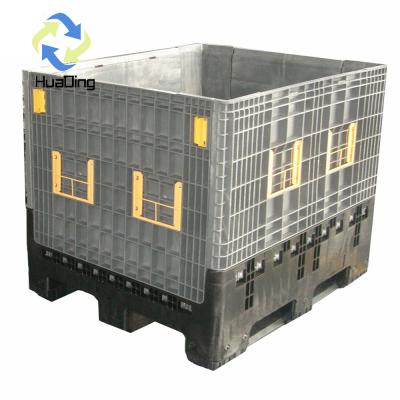 Chine Charge dynamique 1.2T HUADING Plastique logistique coffre pliable Boîtes à palettes en plastique Contenant à vendre