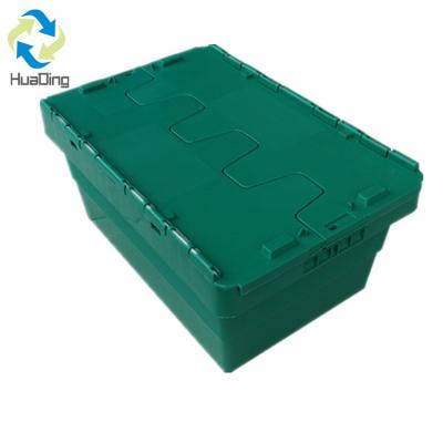 China Stapelbare 5 lagen PP 68L 70L Plastic Turnover Box opslag Tote Box voor industriële Te koop