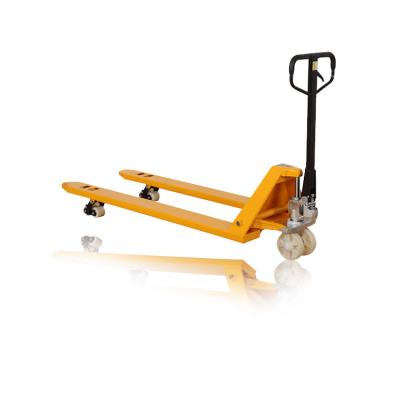 China Hand Lift Drive 1300kg Capacity Electric Pallet Truck for Rough Terrain and Outdoor for sale