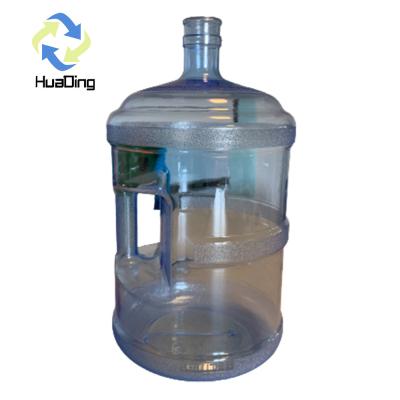 China Botella de agua duradera de 18,9L con superficie de serigrafía y material de collar 100% PC en venta