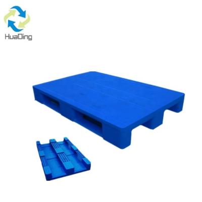 China 1200*800 Euro Pallet de trabajo pesado 3 corredores Pallet de plástico higiénico con tipo de entrada de 4 vías en venta