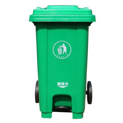 China 1100 liter HDPE wiellachtige plastafvalbak voor buitenafvaloplossing Te koop