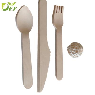 China Viable High Quality Customizable Disposable Wooden Knife Butter Spoon Fork Wooden Cutlery for sale