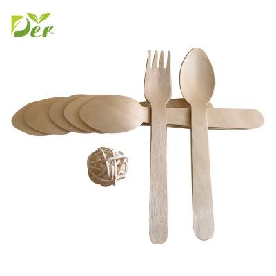 China Disposable Biodegradable Disposable Cutlery Wooden Paper for sale