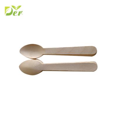 China Disposable high quality hot sale birch ice cream disposable spoon for sale