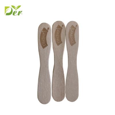 China Cheap Colorful Wooden Colorful Popsicle Magnum Birch Ice Cream Sticks Spoon for sale