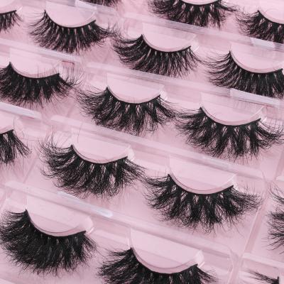 China WorldBeauty Natural Wholesale Real Long Mink Lashes 25mm 3D Mink Eyelash Vendor for sale