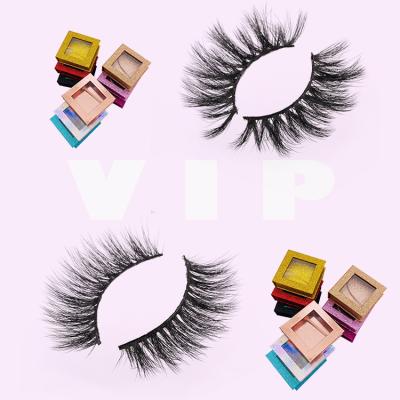 China VIP Style Vegan Natural Looking High Quality Long Mink Lashes 100% Hand Made Faux Mink Lashes for sale