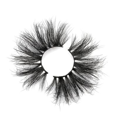 China Dramatic Handmade 30mm Mink Lashes Seller Full Strip 30mm Mink Fluffy Lashes for sale