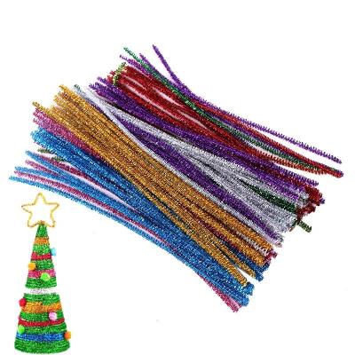 China Diy Craft Art Children Arts and Chenille Stem Craft Education Craft Pet Yarn Glitter Pipe Strippers for sale