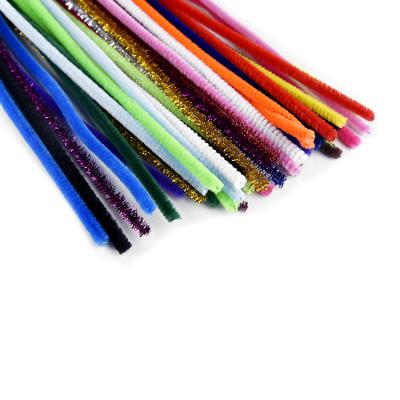 China Cheap Colorful Diy Craft Craft Polyester Pipe Strippers Chenille Sticks/Cotton/Polyamide Yarn For Kids Education for sale