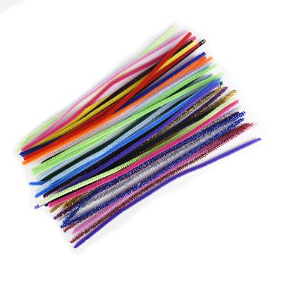 China Handmade Tinsel Craft Cleaners Chenille Stems Diy Craft Wholesale Kids Craft Pipe for sale