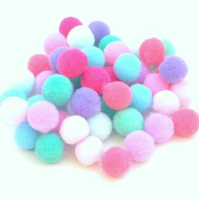 China DIY Handcraft or Festival Decoration 15mm Colorful Pom Pom Craft for Creative DIY Crafts Decorations and Kids Craft for sale