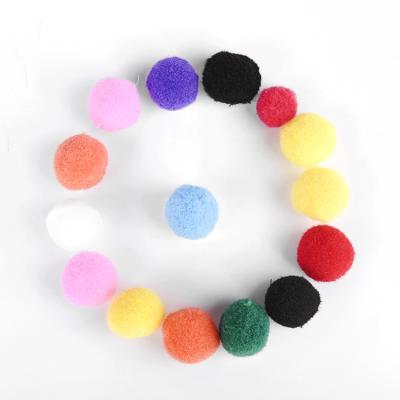 China Diy Soft And Safe Creative Crafts 2.5cm Pom Pom Ball Decoration Craft Tinsel For Kids for sale