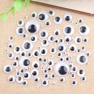 China Various Size Child Plastic Safety Cute Diy Wholesale Wobbly Movable Eyes 0.8Cm Plastic Googly Eyes For Dolls for sale