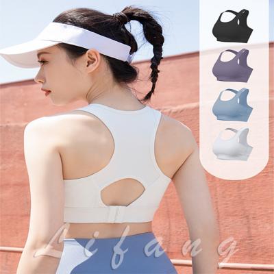 China Wholesale Breathable Beauty Back Sports Adjustable Bra For Women Fitness Crop High Print Padded Top for sale