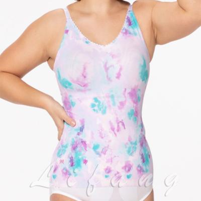 China Antibacterial Customize Slimming Breathable Shapewear For Women Plus Size Tie Dye Body Shaper Tummy Control Corset Vest Top for sale