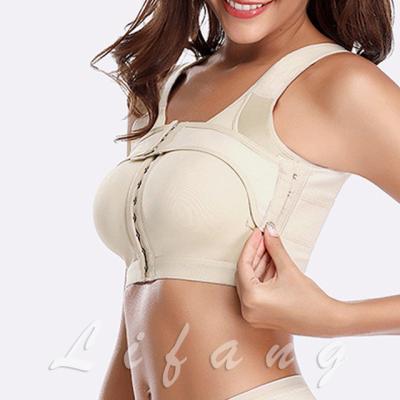 China Wholesale Antibacterial Adjustable Posture Corrector Bra Lift Up Chest Tank Top Women Body Shaper Post Surgery Bra for sale