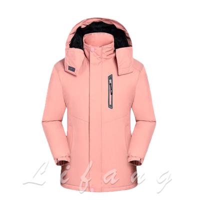 China New viable winter men's and women's thickened jackets loose warm windproof cold ski jacket large size for sale