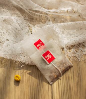 China Good Quality Non Woven Food PLA Tea Bag Triangle With Tag And String zu verkaufen