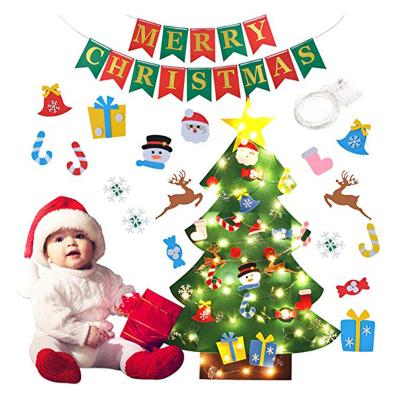 China Christmas Tree Felt Christmas Tree Decoration Fashionable High Quality Diy Gifts For Kids for sale