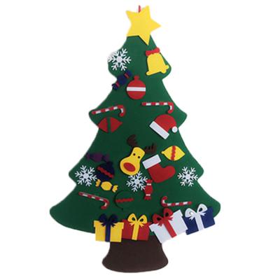 China Christmas Decoration Christmas Decoration Felt Educational Toy DIY Baby Felt Christmas Tree for sale