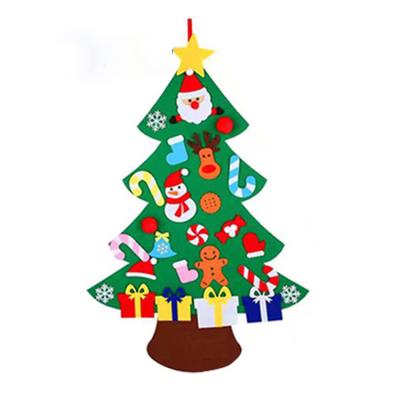 China High Quality Home Decoration Christmas Gifts Educational Felt Door Christmas Tree Ornament for sale