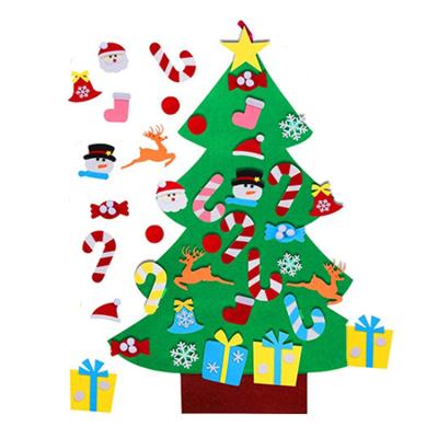 China Wholesale DIY Christmas Decoration Manufacturers Living Room Decorations Felt Kids Christmas Gifts Christmas Tree for sale