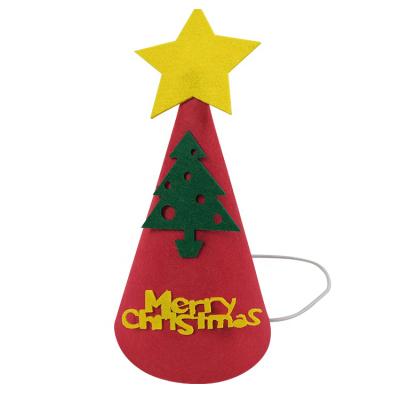 China Wholesale Creative DIY Christmas Decoration Activity Baby Kids Gifts Christmas Party Supplies Felt Cartoon Novelty Hats for sale