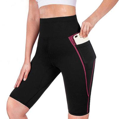 China Breathable Neoprene Women High Waist Tummy Control Sweat Sauna Pants With Pocket For Weight Loss for sale