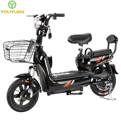 China 2021 New 14 Inch Fat Tire Model E Steel Best Price Cycle Electric E Bike 48V 350W Bike Bicycle for sale