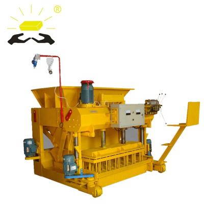 China Building Material Shops Cinder Block Machine Manual Hydraulic Brick Making Machine QMT6-25 for sale